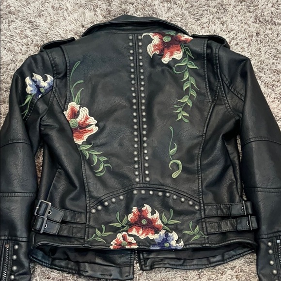Blank NYC Embroidered Leather Jacket - Picture 2 of 7
